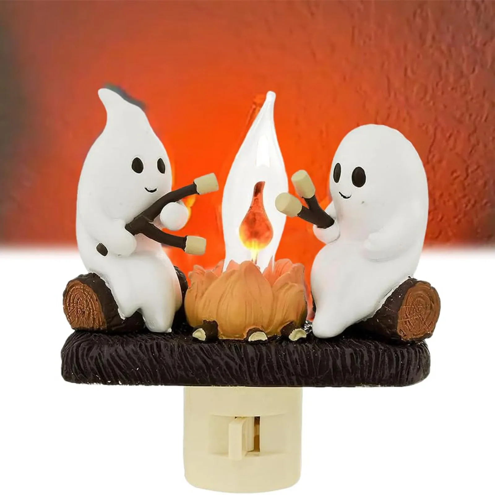 Bonfire Flickering Night Light Bonfire Flame Halloween Night Light 3D LED Small Electric Simulation Bonfire Star Night Light - Image 2