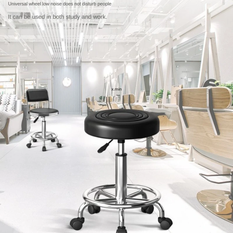 Stools Bar Chairs Bar Stools Lifting Rotating Home Backrests Round Stools Hairdressing Chairs Barber Shop - Image 2