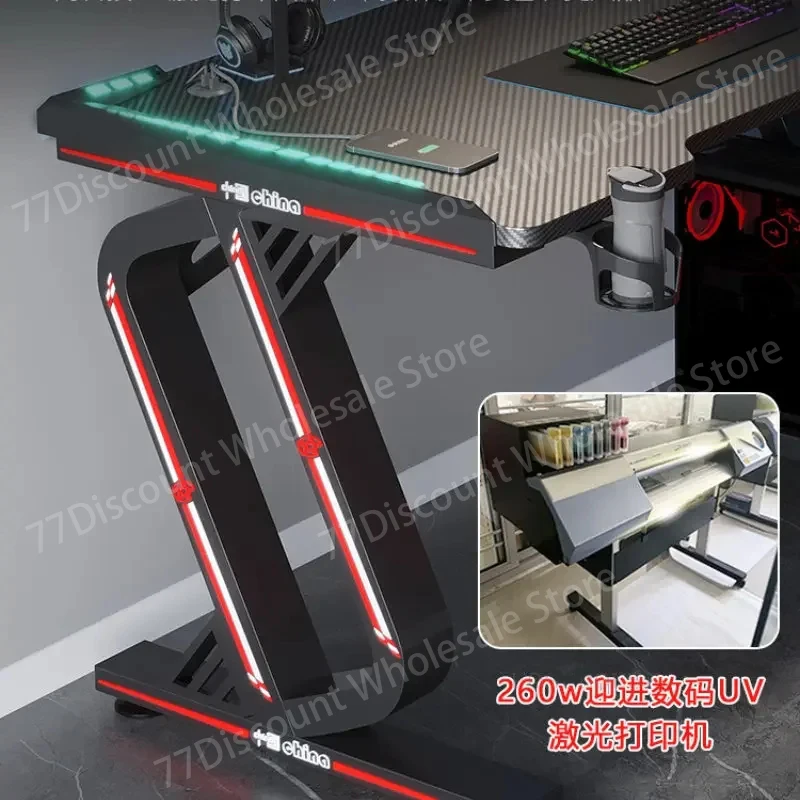 Simple Desktop Computer s Modern table Office Furniture Carbon Fiber Gaming Home Bedroom Student Writing Game - Image 2
