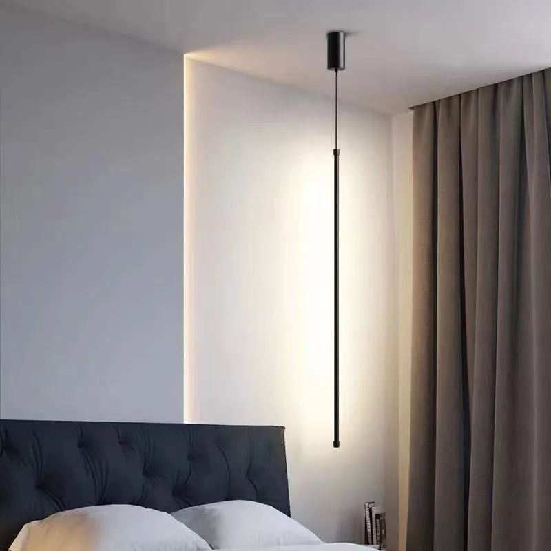 1piece 2 piece modern minimalist 60CMto100CM long ceiling chandelier, bedroom headboard, living room background wall line light - Image 5