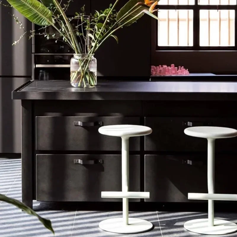 Quality Nordic Light Luxury Lifting Bar Chair American Ins Web Celebrity Milk Tea Shop High Chair Home Front Desk Round Stool - Image 3