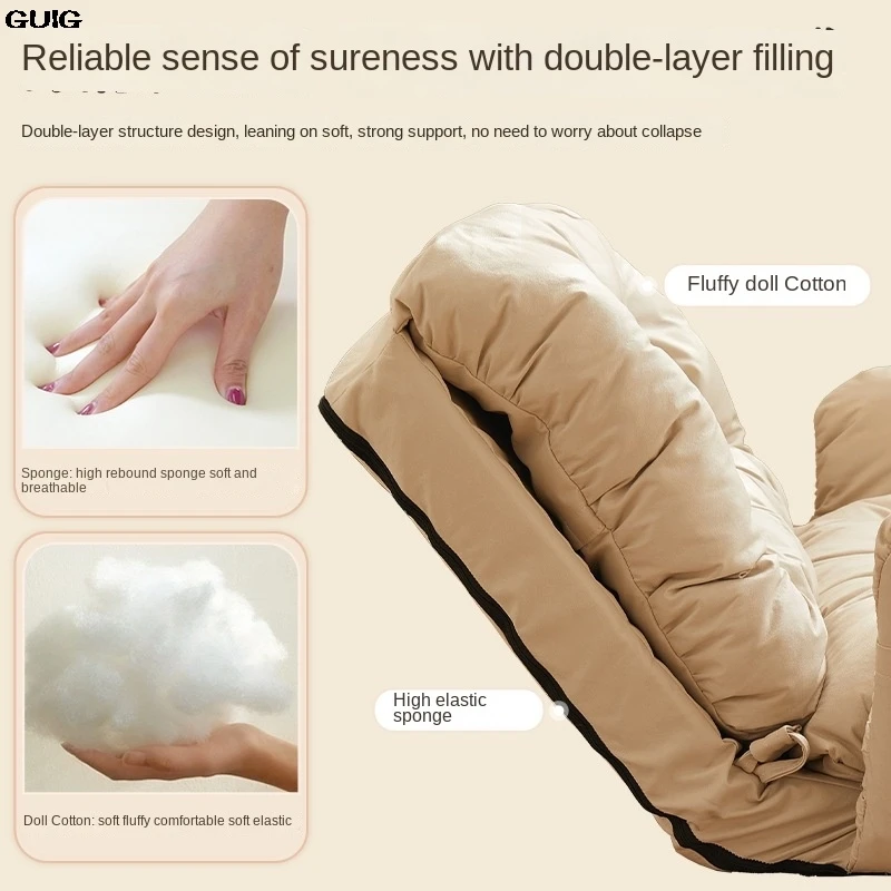 GUIG Couch Can Lie And Sleep On The Bed Adjustable Backrest Chair Bedroom Balcony Double Tatami Folding Sofa Bed Hot New - Image 2