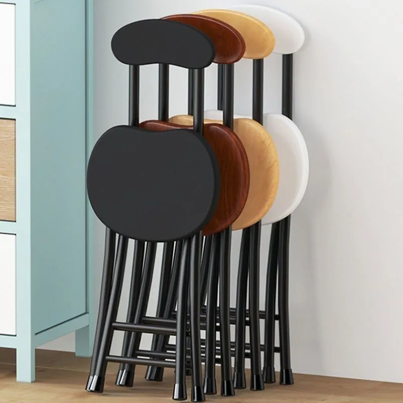 X&D Lightweight And Easy To Store Aluminum Alloy Folding Chair Home Dining Chair Backrest Chair Balcony Portable Folding Chairs - Image 6