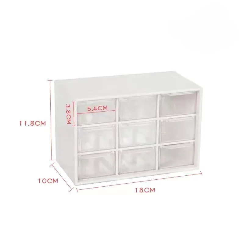 Jewelry Storage Box Mini Debris Cabinets Lattice Portable Amall Drawer Sorting Grid Desktop Office Supplies Color Randomly 1pcs - Image 6