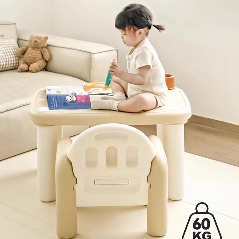 Children Study Desk Table Plastic Kids Set School Furniture Room Desks Girl Kindergarten Classroom Baby Chair Supplies Child - Image 5