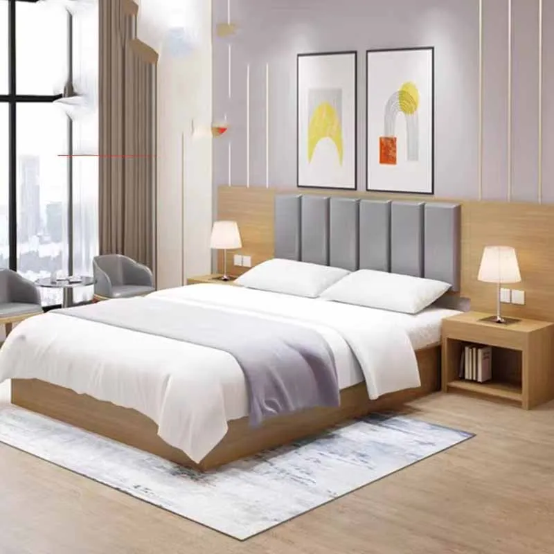 wood waterproof soft double bed european bedroom wooden modern queen beds twin luxury upholstered camas de dormitorio furniture - Image 2