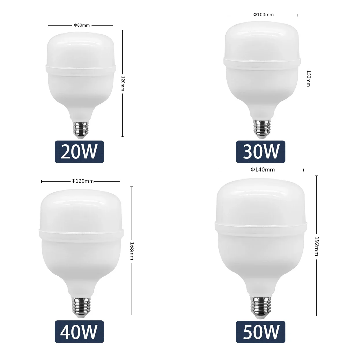 LED Bulb AC 110V 220V E27 LED lamp 20W 30W 40W 50W Lampada LED Light Bombilla Spotlight Lighting Lamp for home derection - Image 2