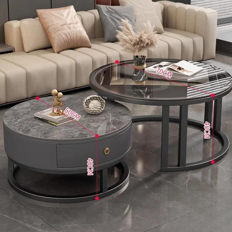 Modern Nordic Center Table Coffee White Makeup Dining Accent Table Living Room Mobile Tavolo Soggiorno Unique Furniture CY50CT - Image 4
