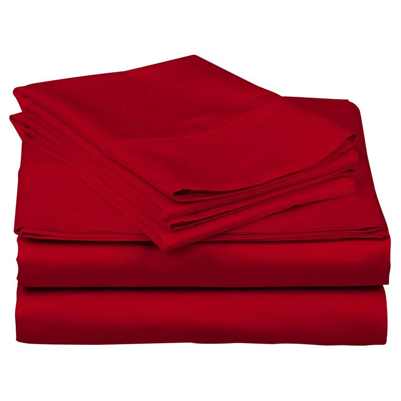 One Flat Sheet 100% Cotton 600 TC White Gray Blue Pink Colors Queen Size 245x250 Cm Customize - Image 3