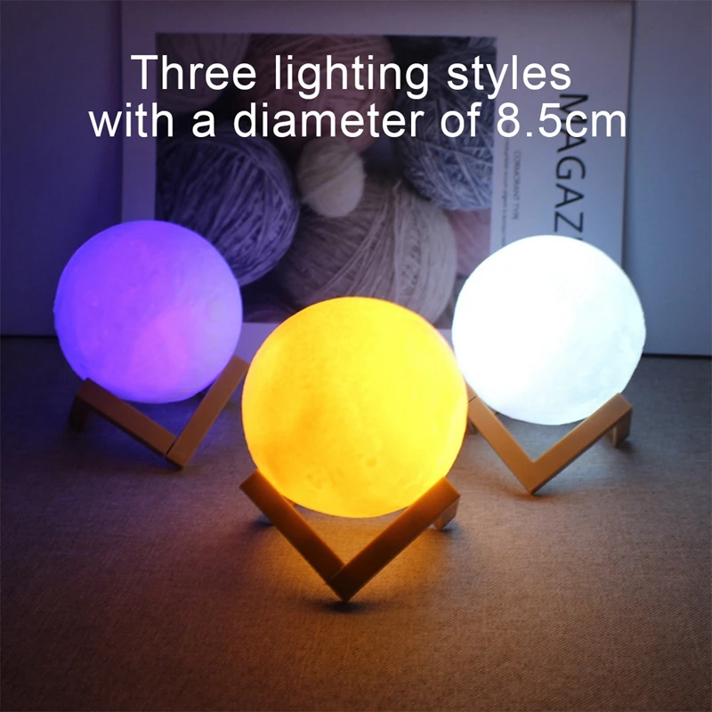 Book Light LED Moon Light Galaxy Light, Moon Night Light, Girl, Boy, Child Birthday Gift, Bedroom Decoration Indoor lighting - Image 3