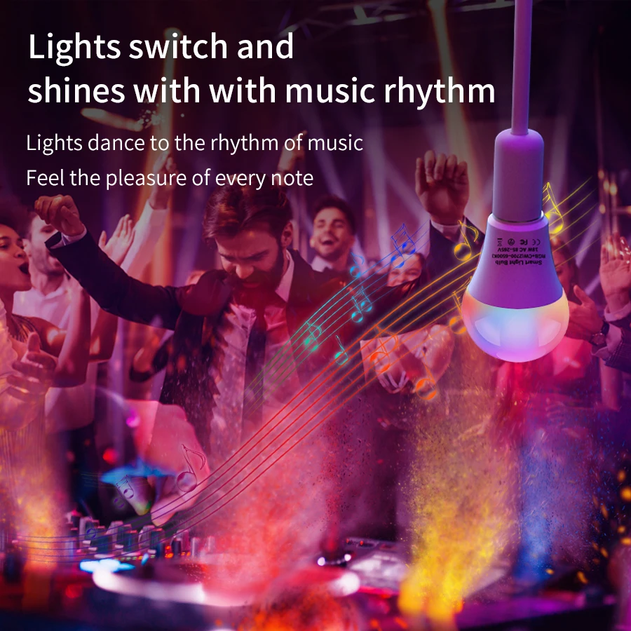 AC 220V 110V Tuya Smart WiFi LED Light Bulb E27 10W 15W 20W Alexa LED Lamp Smart Life APP Google Assisatnt Echo Voice Control - Image 4