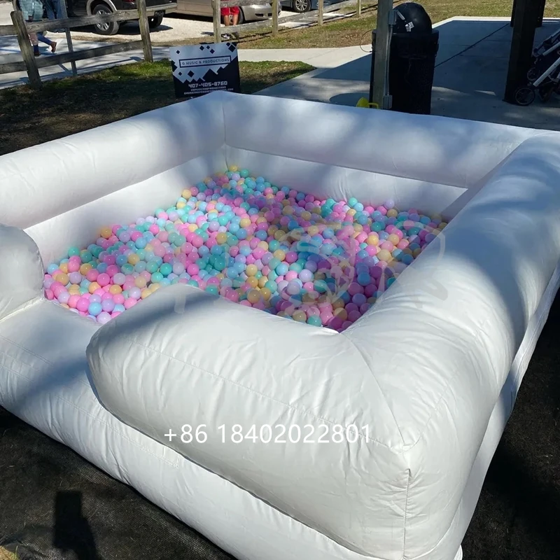 Baby Play Soft Ball Pit Pool Indoor Playground Toddlers Kids inflatable white Ball Pool Indoor Ball Pits - Image 3