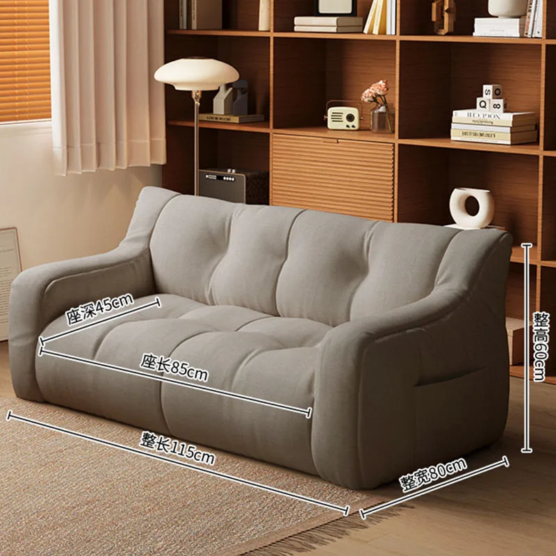 Modern Small Sofa Lazy Leisure Balcony Floor Luxury Home Sofa Recliner Italian Living Room Sofás Para Salón Postmodern Furniture - Image 5