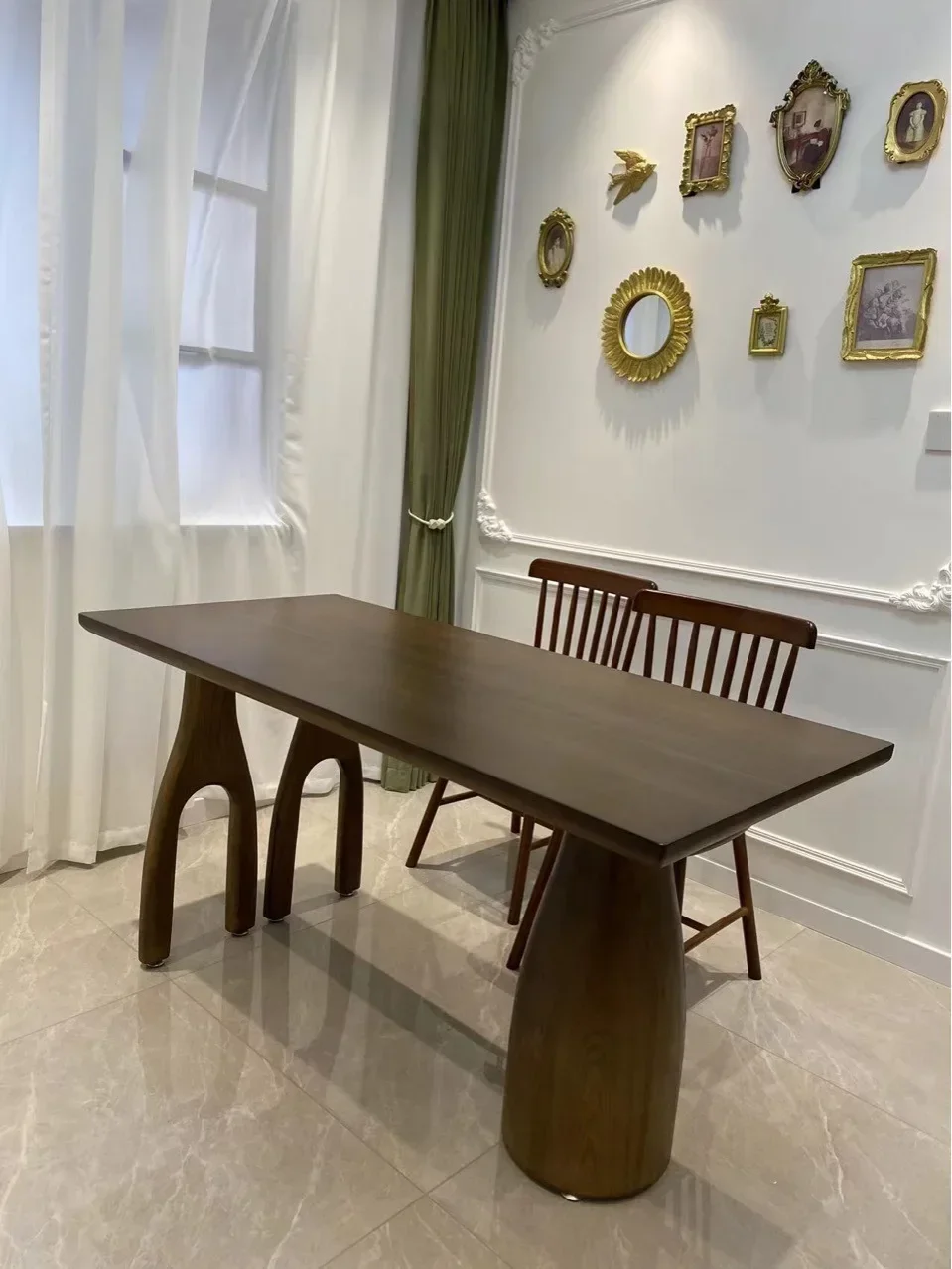 Designer Personality Tree Fork Dining Table Solid Wood Coffee Table Office Retro Style Kitchen Mesa De Cocina Home Furniture - Image 4