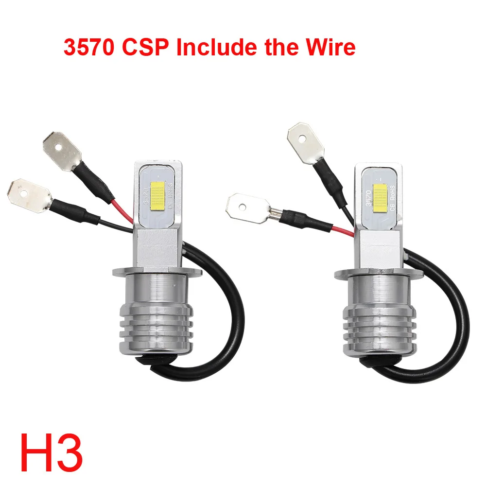 2Pcs H7 LED Headlight Bulbs SH1 H3 H11 H4 H6 20000LM 12V 6000K Auto LED Headlamp IP68 Conversion Hi/Lo Beam Kit Driving Light - Image 3