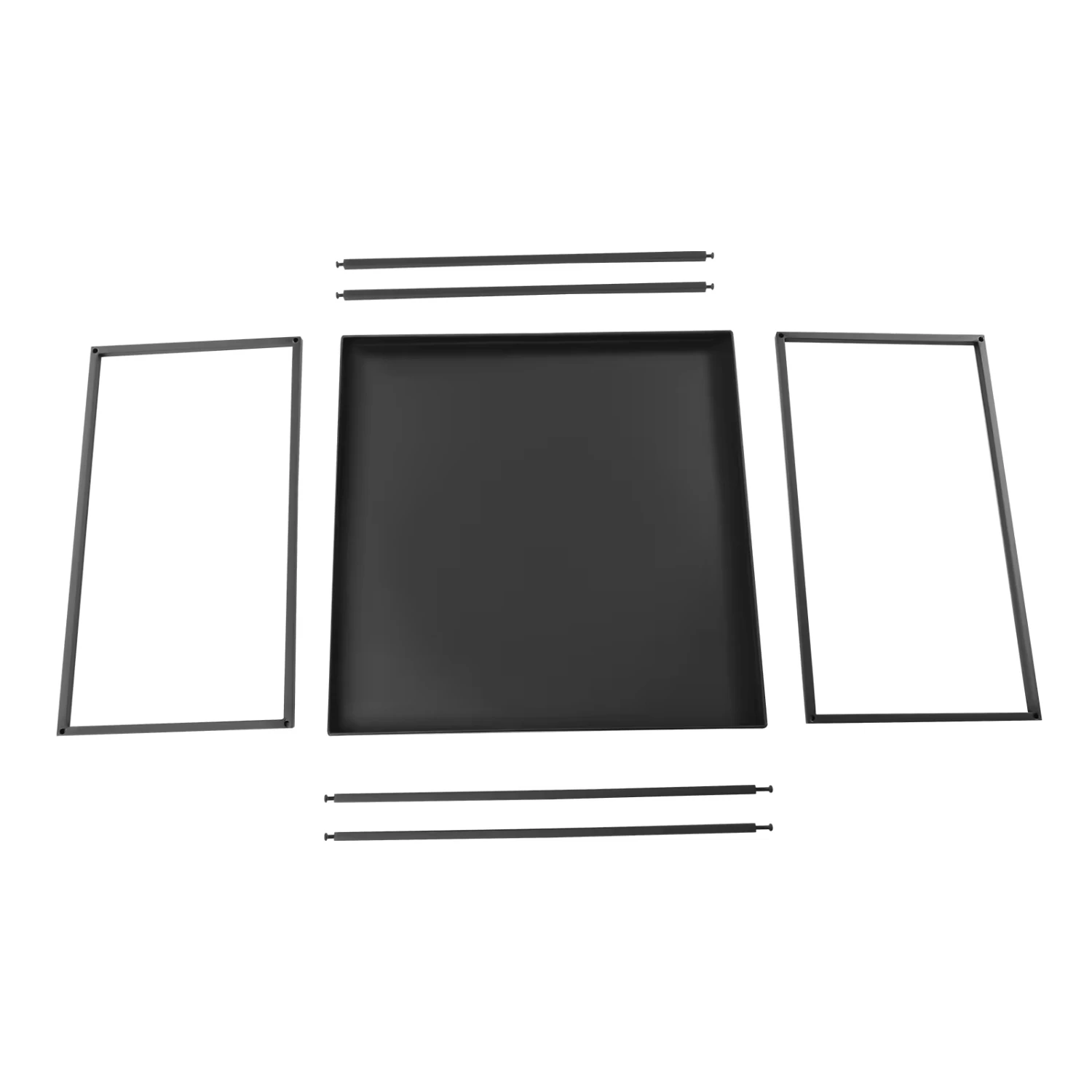 Tray Metal End Table Sofa Table Small Side Table Anti-Rust and Waterproof Outdoor and Indoor Snack Table Accent Coffee Table - Image 5