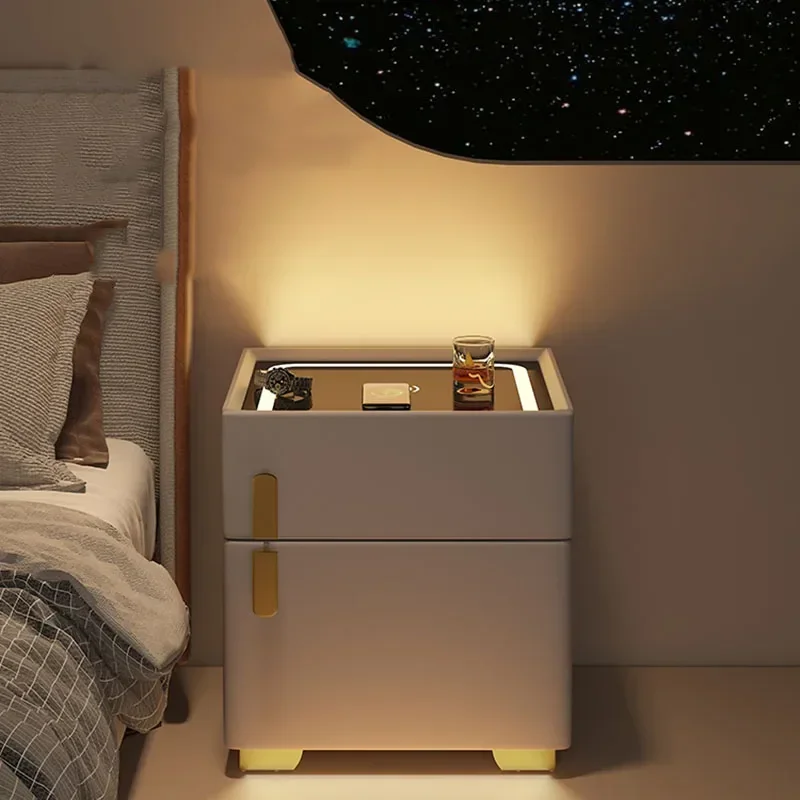 Space Saving Nightstand Smart Nordic Librero Unique Korean Trendy Bedside Table Makeup Cajones De Dormitorio Patio Furniture - Image 2