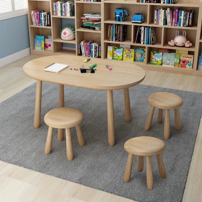 Small Desk School Furniture Children Chair Tables Classroom Table Kids Study Set Child Room Elementary Children's Childrens - Image 6