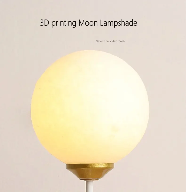 Cartoon Balloon Bear Wall Lamp for Children Room Kids Baby Bedroom Bedside Wall Light with 3D Printing Moon Wall Sconce Lighting - Image 6