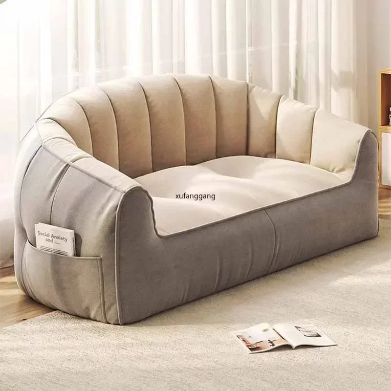 Lazy Sofa Bedroom Room, Tatami Small Apartment, Balcony Small Sofa Bean Bag Sofa Set Living Room Furniture Lounge Chair - Image 2