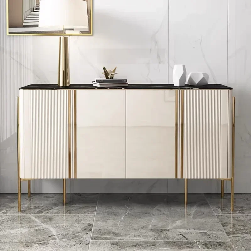 Minimalist Sideboard Glossy Buffet Living Room Cabinets Modern Luxury Sideboard Showcase Living Room Cajonera Vitrina Furniture - Image 3