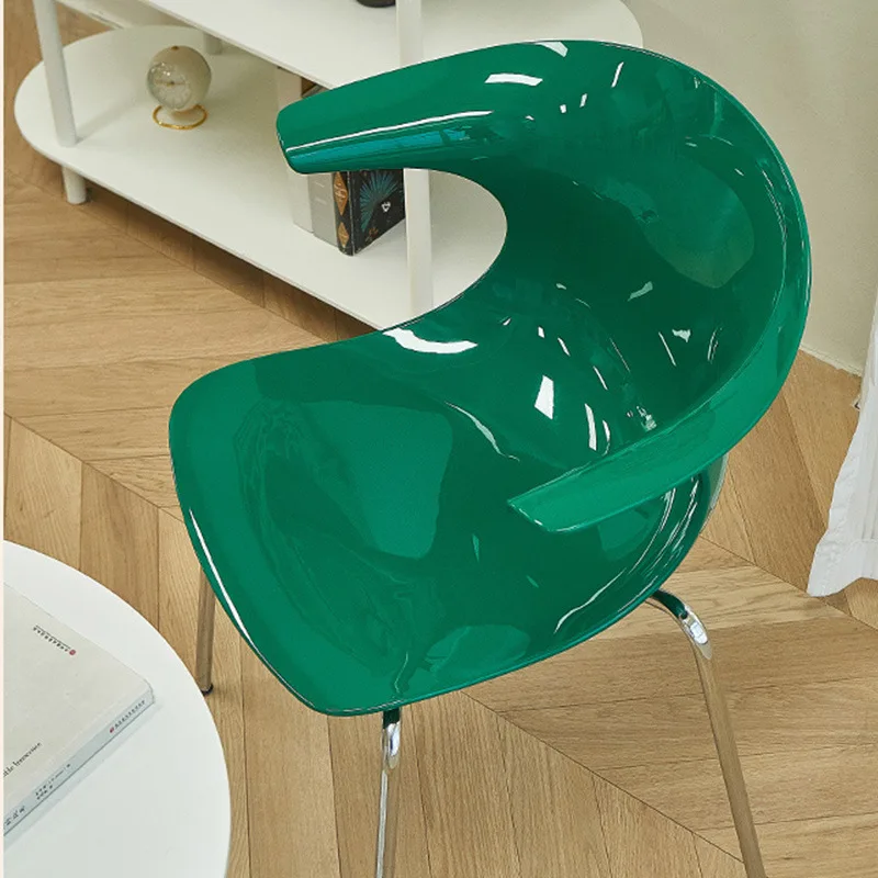 Nordic Designer Chair Office Chair Acrylic Dining Chair Modern Simple Leisure Chair Living Room Chair Home Furniture Armchair - Image 6