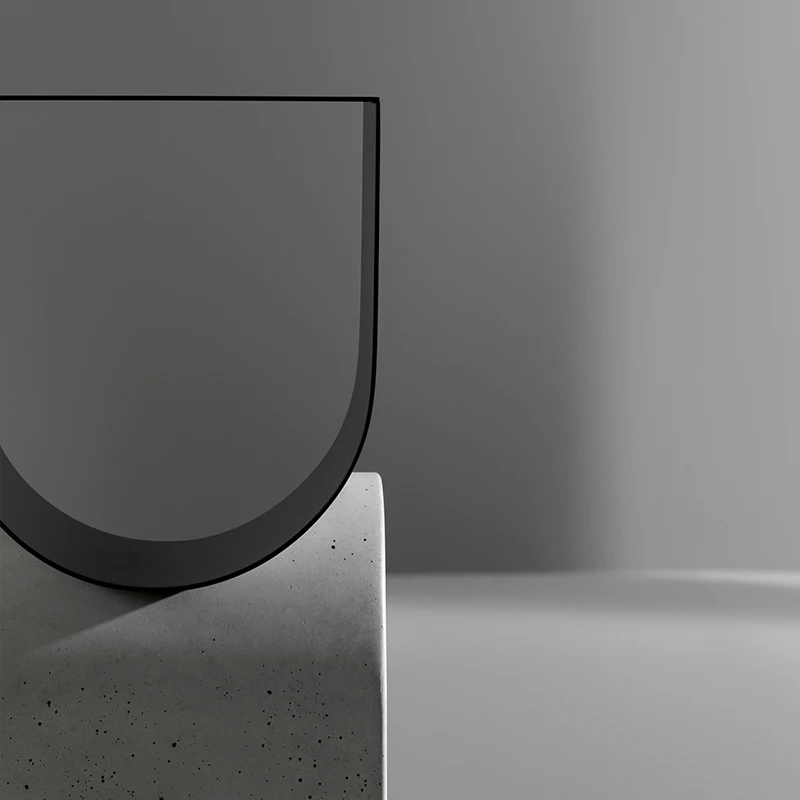 creative design simple coffee table iron and cement side table for living room - Image 4