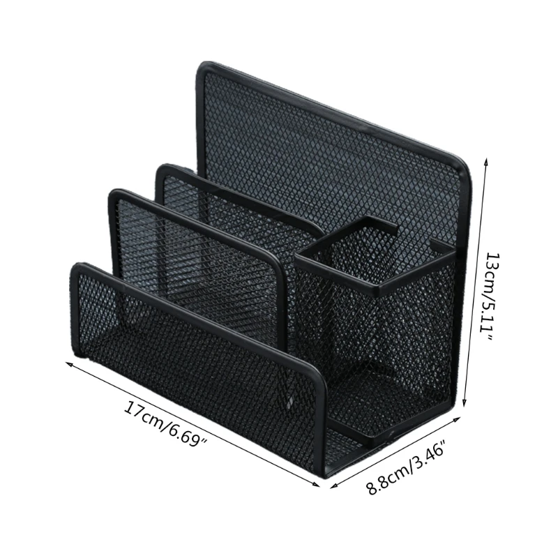 Brochure, Literature, File Storage Organizer for Desktop for Document Envelope Pen Holder +Multi-Layer File Holder - Image 6