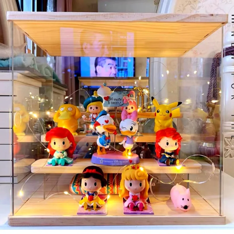 Doll Perfume Plexiglass Ladder Display Cabinet Desktop Sundries Dust-proof Transparent Storage Cabinet Cosmetic Box - Image 2