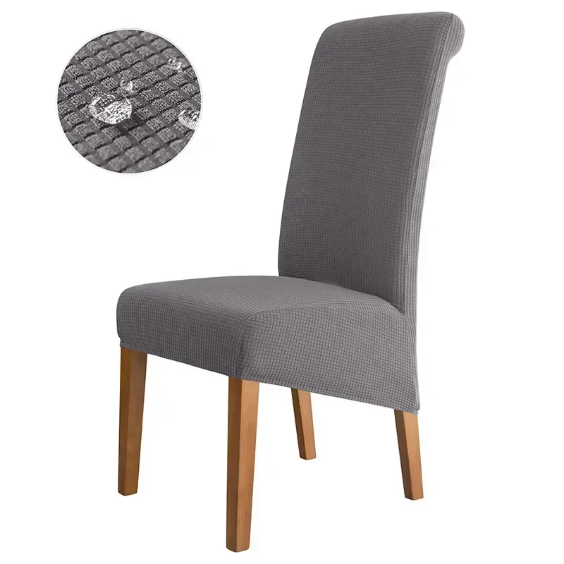 Commercial Plus Size Waterproof Dining Romm Chair Cover High Back Kitchen Desk Chair Case Adjustable Seat Cover for Banquet Home - Image 5