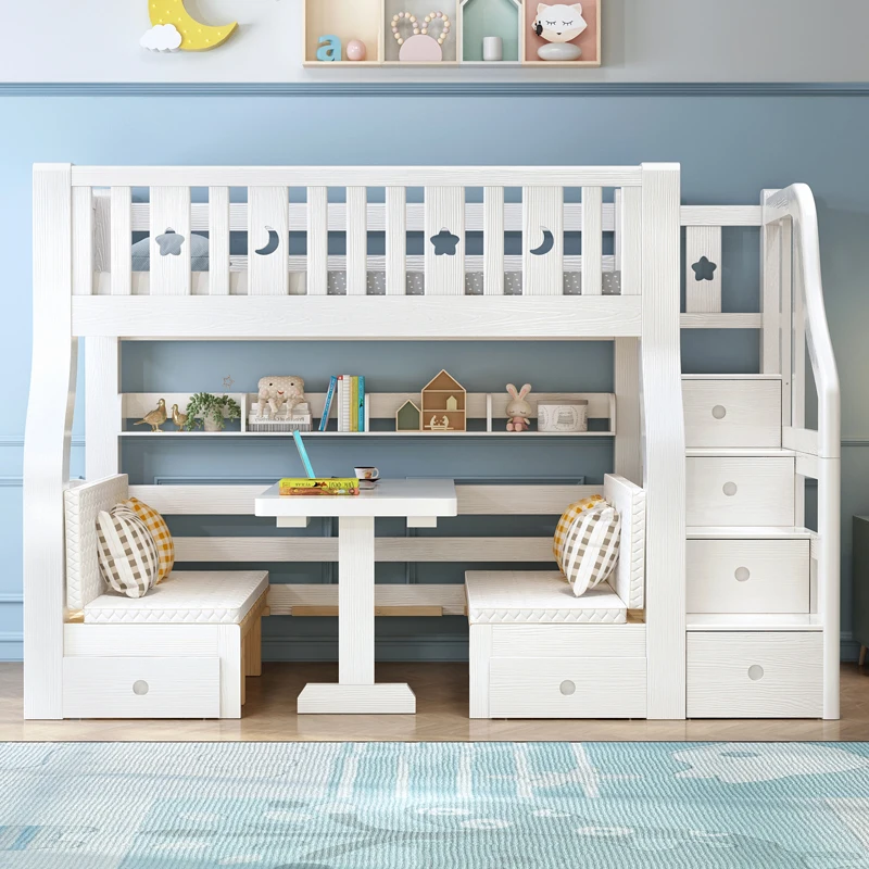 beds children bunk hostel kids children bedroom furniture bunk beds - Image 4