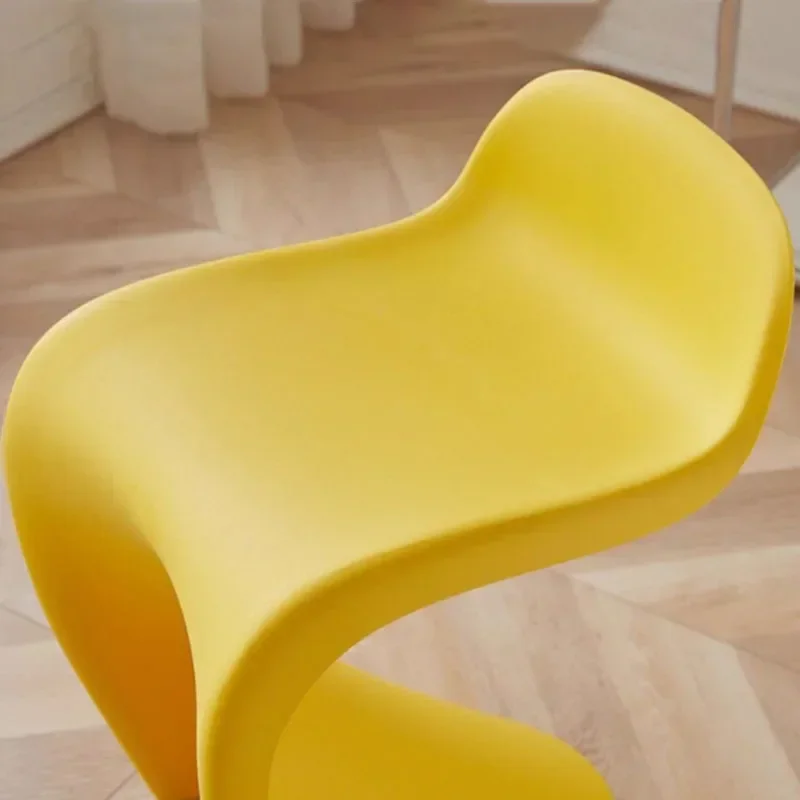 Portable Dining Chairs Lightweight Makeup Chair Modern Design Living Room Single Chair Multifunction Stackable Household Chairs - Image 3