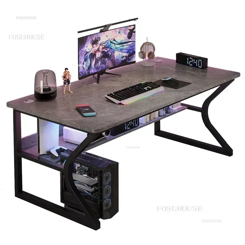 Home Bedroom Workbench Gaming Tables Simple Dormitory Desktop Computer Desks Office Furniture Student Study Writing PC Desk GM - Image 3