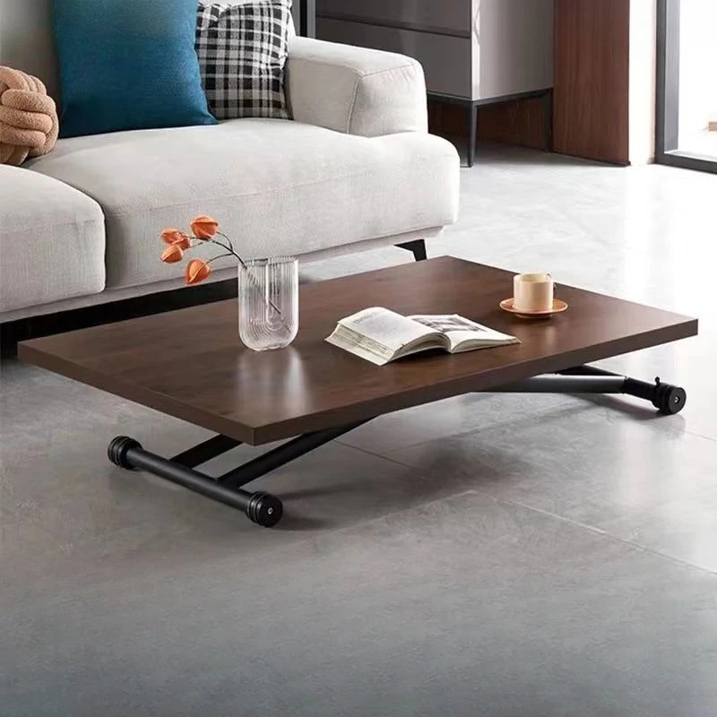 Extendable Dining Tables Metal Lift Top Table Foldable Desk Modern Tables for Kitchen Rectangular Multifunction Home Furniture - Image 3
