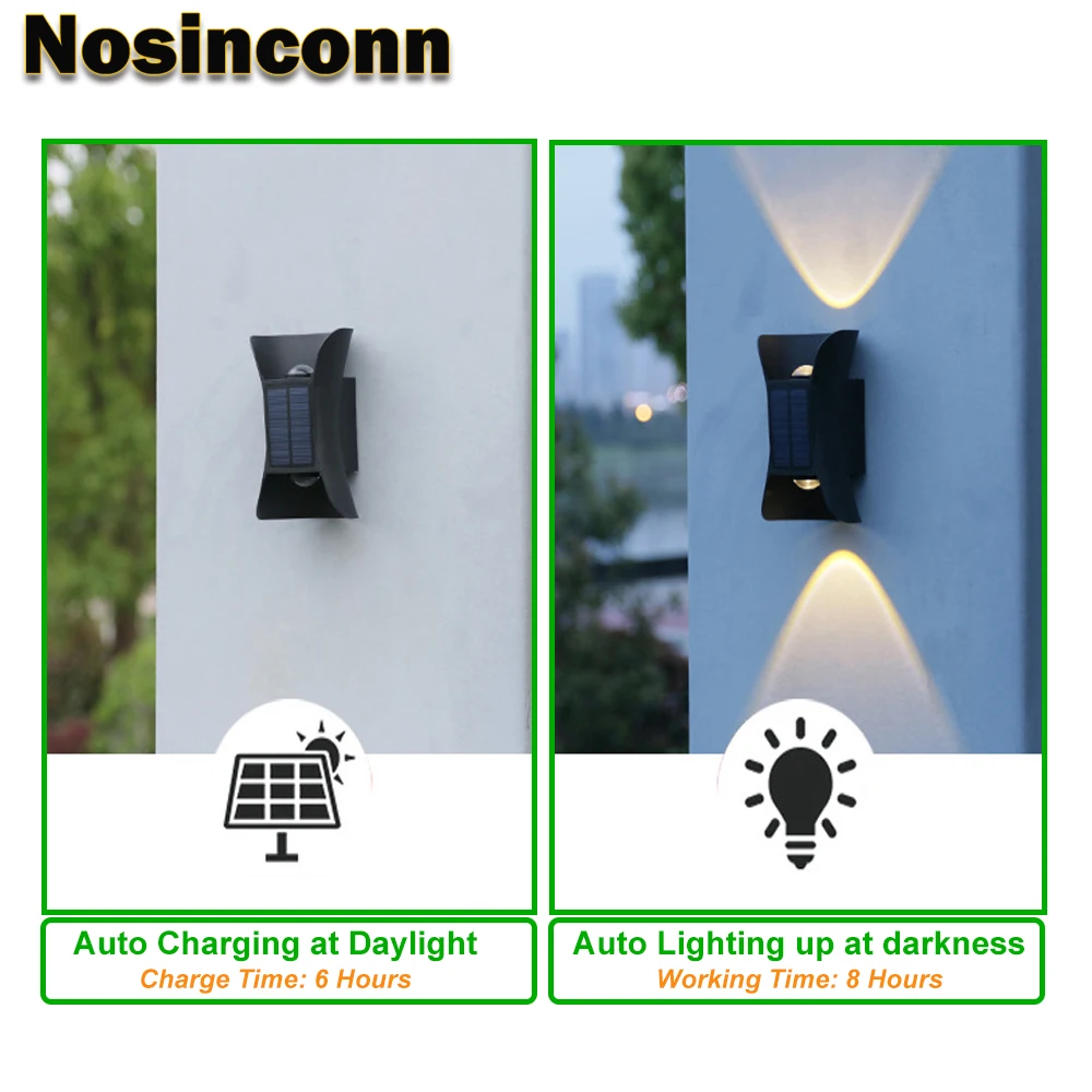 Solar Lights Outdoor Up and Down Wall Lamp IP65 CCT Selectable LED Wall Wash Lighting IP65 Waterproof Garden Lighting for Home - Image 4