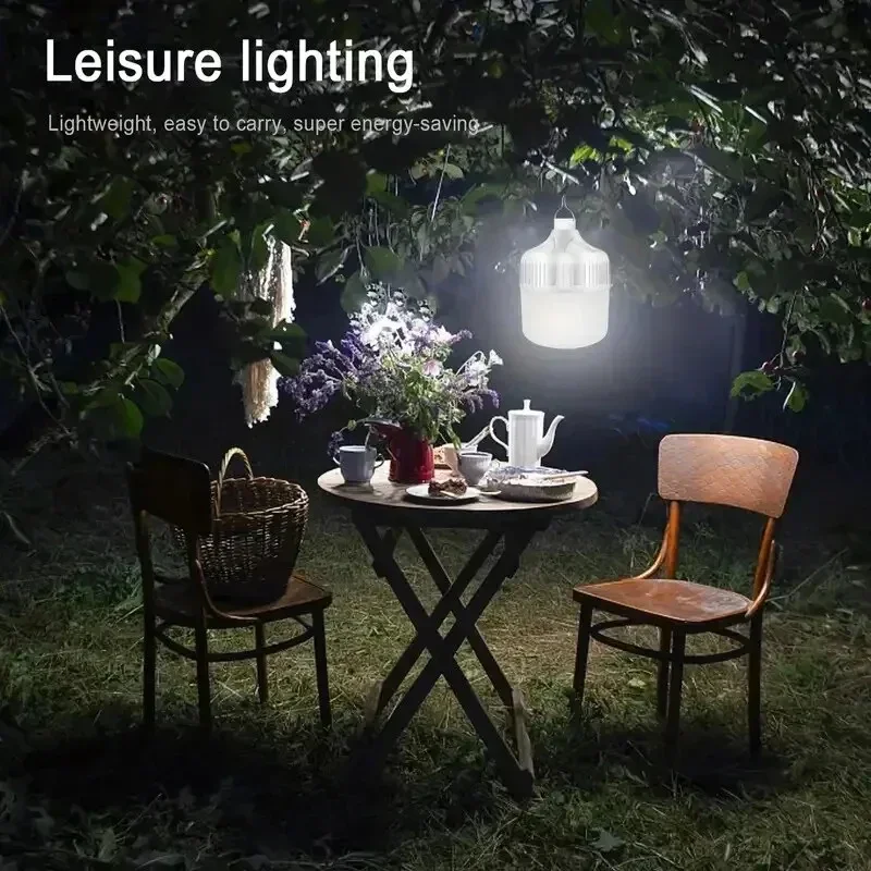 Waterproof And Rechargeable LED Night Light Bulb Dimmable Emergency Light Outdoor Barbecue Tent Light Courtyard Garden Light - Image 4