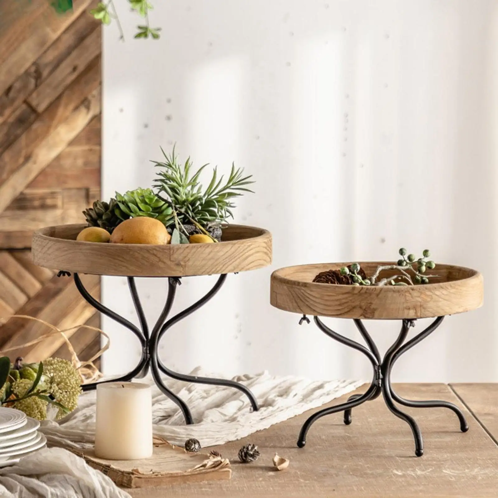 Wood End Table Home Decoration Multifunctional Ideal Gifts Accent Coffee Table for Office Balcony Entrance Farmhouse Patio Home - Image 3