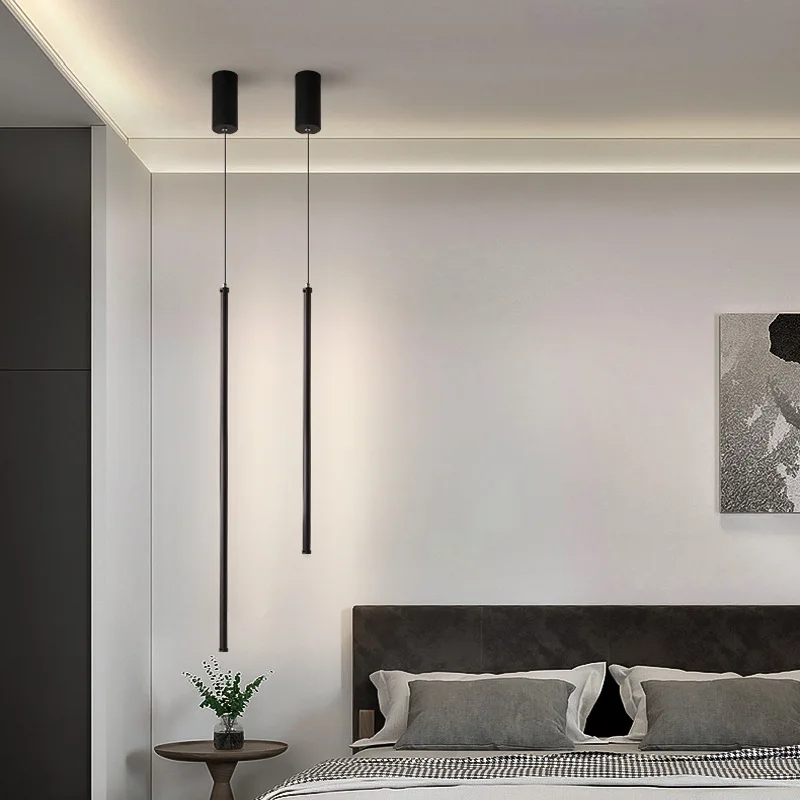 1piece 2 piece modern minimalist 60CMto100CM long ceiling chandelier, bedroom headboard, living room background wall line light - Image 2