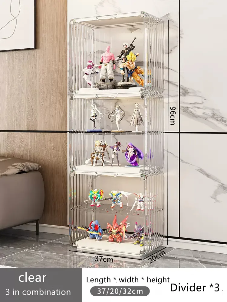 Storage Display Cabinet Transparent Acrylic Hand Office Blind Box Wooden Cabinet Children's Toys Display Ark Office Box - Image 6