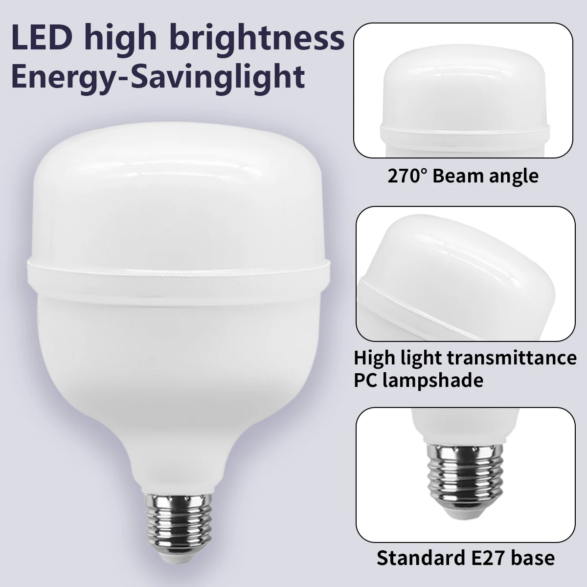 LED Bulb AC 110V 220V E27 LED lamp 20W 30W 40W 50W Lampada LED Light Bombilla Spotlight Lighting Lamp for home derection - Image 4
