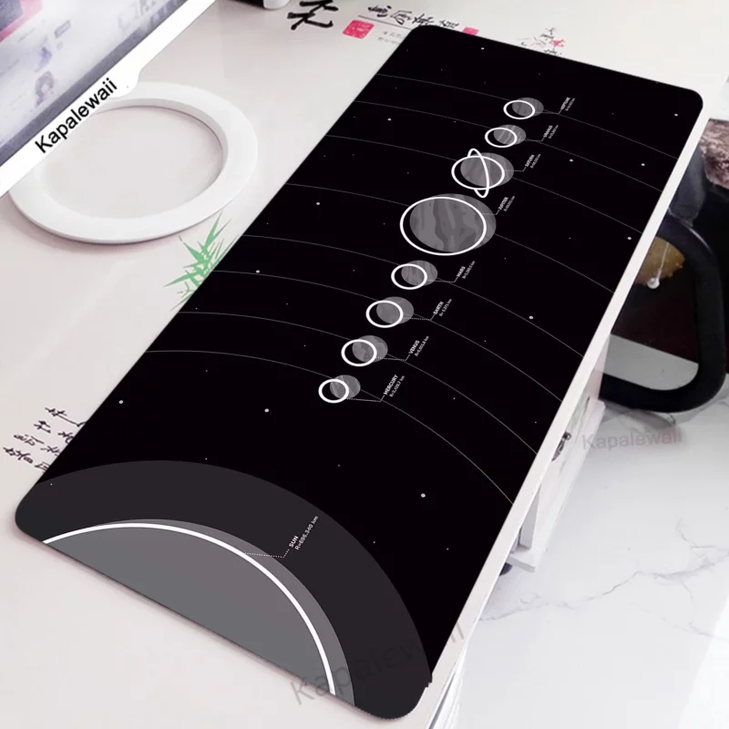 Extended Mousepad Gaming Speed Keyboard Pads Desk Mat HD Print Solar System Gaming Office Mouse Pad Tapis de Souris 900x400mm