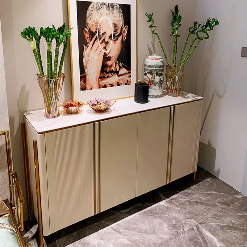 Minimalist Sideboard Glossy Buffet Living Room Cabinets Modern Luxury Sideboard Showcase Living Room Cajonera Vitrina Furniture - Image 5