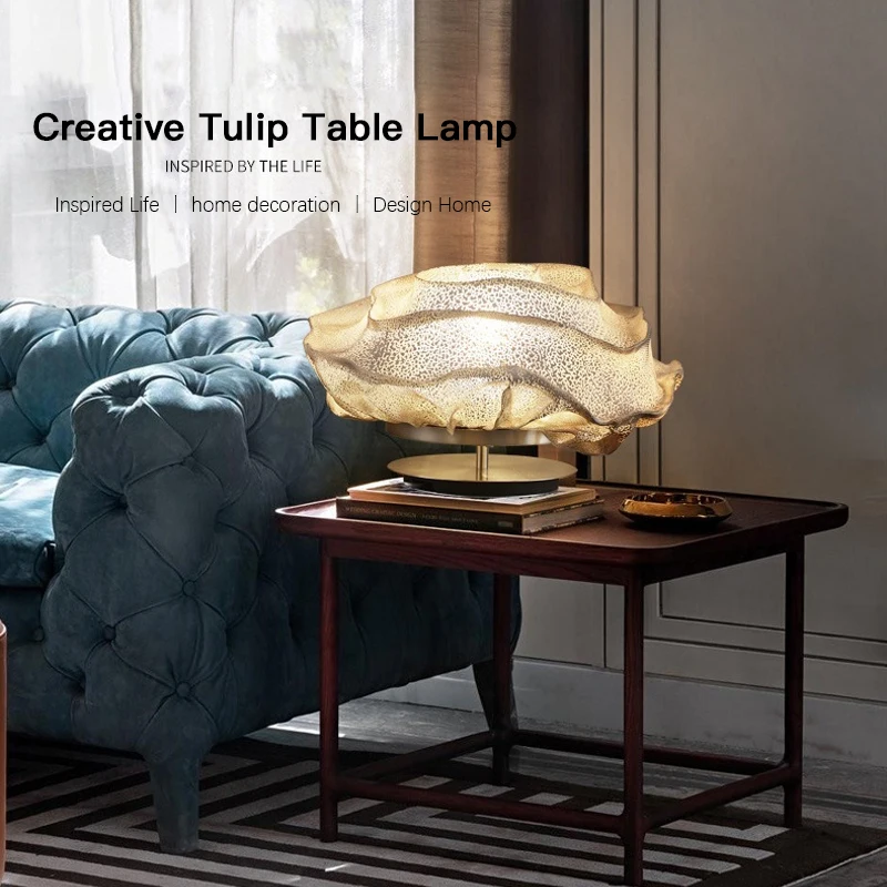 ULANI Nordic Table Lamp Fashionable Modern Living Room Bedroom Creative Tulip Flowers LED Decoration Desk Light - Image 2