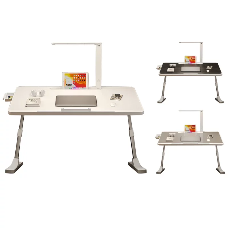 Laptop Bed Tray Desk 4000K 10.6 "-15.4" Adjustable Heights Bed Table Bed Desk For Home Office