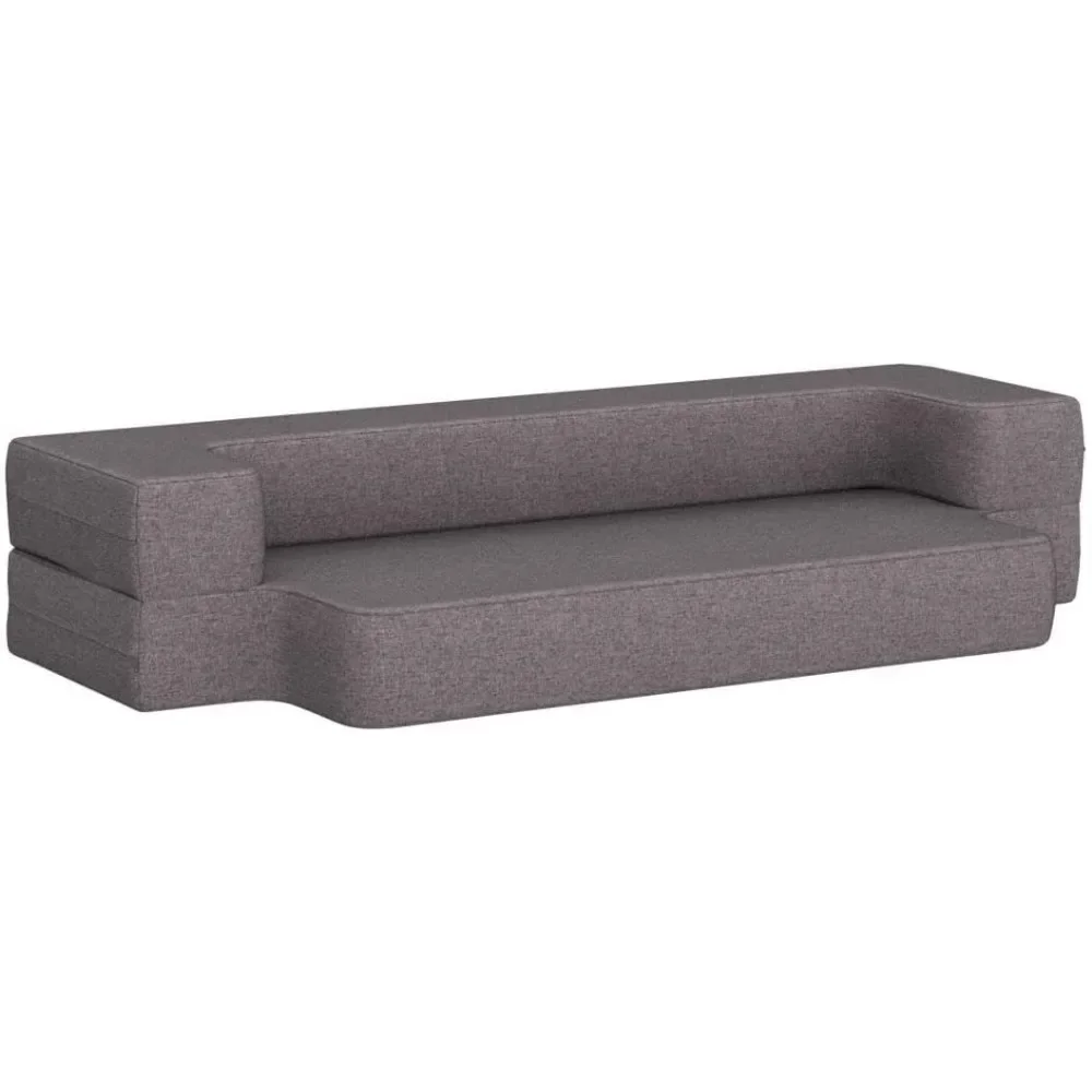 , Fold Out Couch Bed with 2 Pillows & Washable Cover Convertible Sleeper Folding Sofa Bed Mattress Queen - Image 5