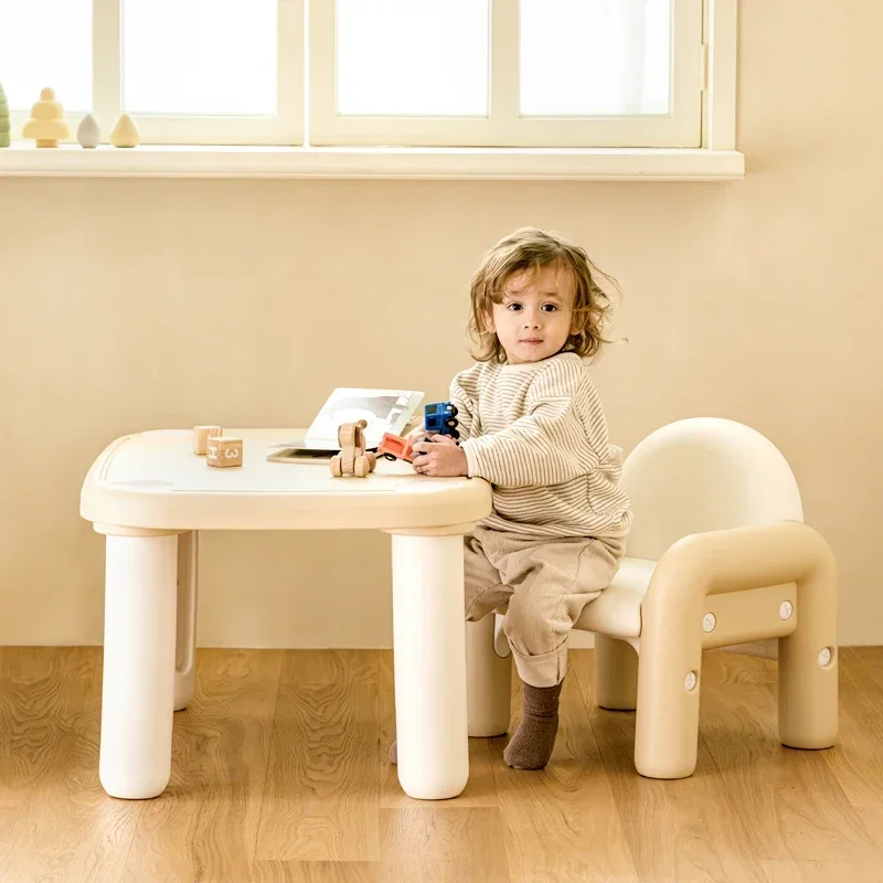 Children Study Desk Table Plastic Kids Set School Furniture Room Desks Girl Kindergarten Classroom Baby Chair Supplies Child