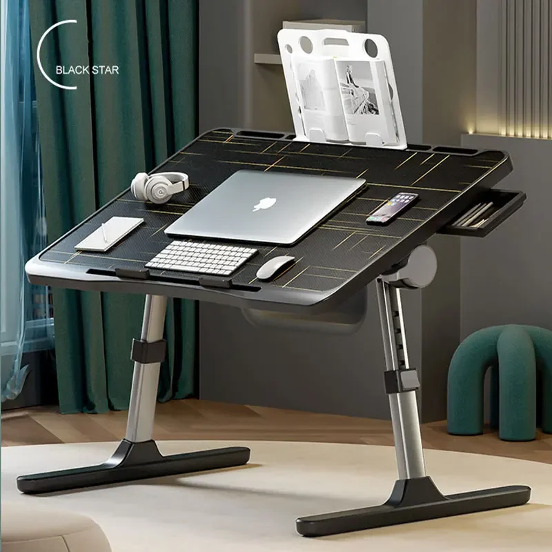 Adjustable Liftable Laptop Small Desk on Bed Study Reading Writing Work Folding Organizer Table Home Student Dormitory Bedroom - Image 5