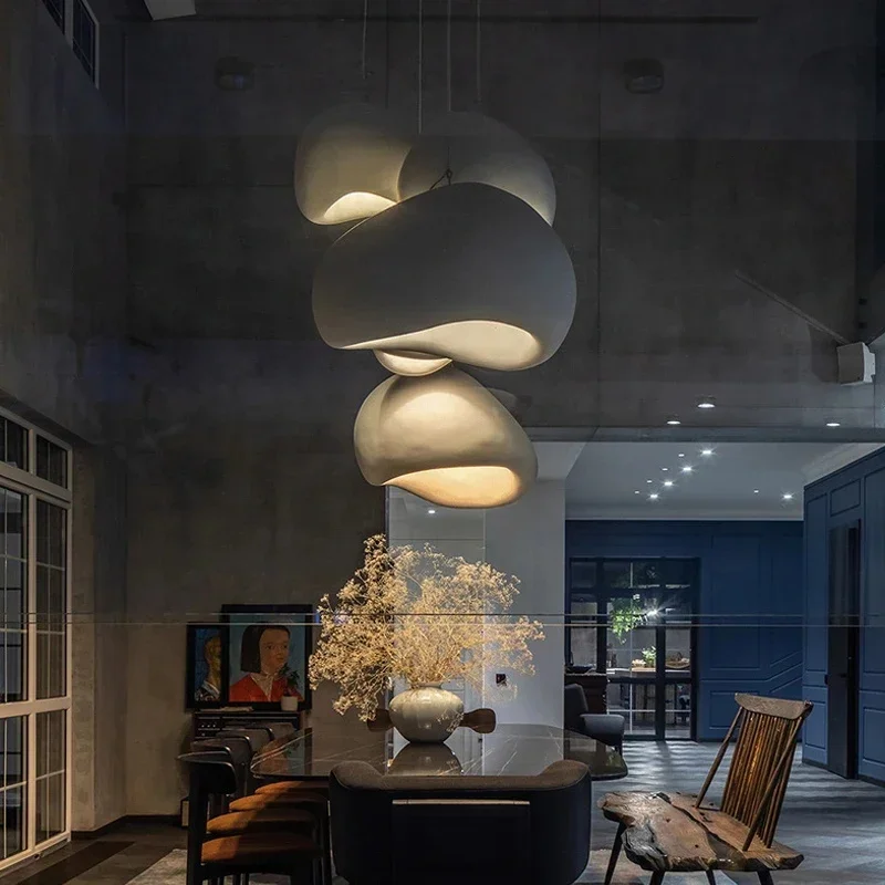 Japanese Style Wabi Sabi E27 Led Ceiling Chandelier Modern Dining Table Pendant Light for Living Room Bedroom Loft Hanging Lamp - Image 4