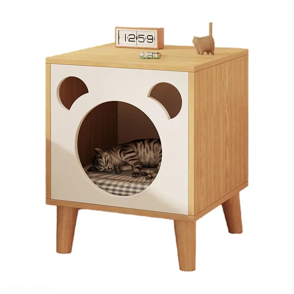 Creative Cat Nest Nightstand Cat House Bed Side Table for Bedroom Furniture - Image 5