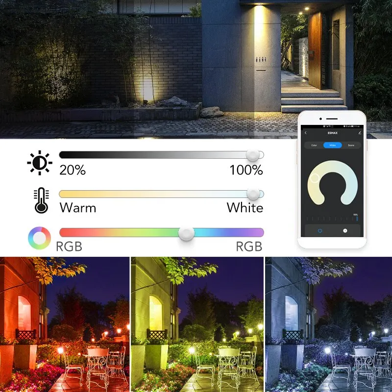 TUYA RGB Floodlight Smart APP Voice Control RGBCW CCT 3000-6500K 30W 50W 100W 220V AC For Garden Party Outdoor Lighting - Image 2